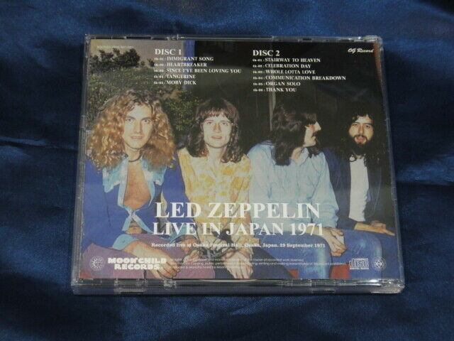 Led Zeppelin Live In Japan 1971 OG Record CD 2 Discs 10 Tracks Hard Rock Music