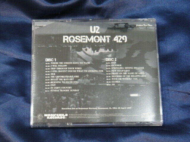 U2 / Rosemont 429 Joshua Tree Tour 1987 2CD Moonchild Records