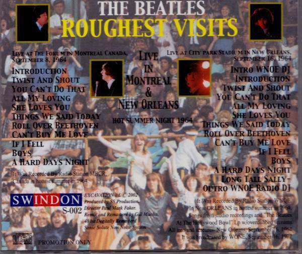 The Beatles Roughest Visits Live In Montreal & New Orleans CD 1 Disc