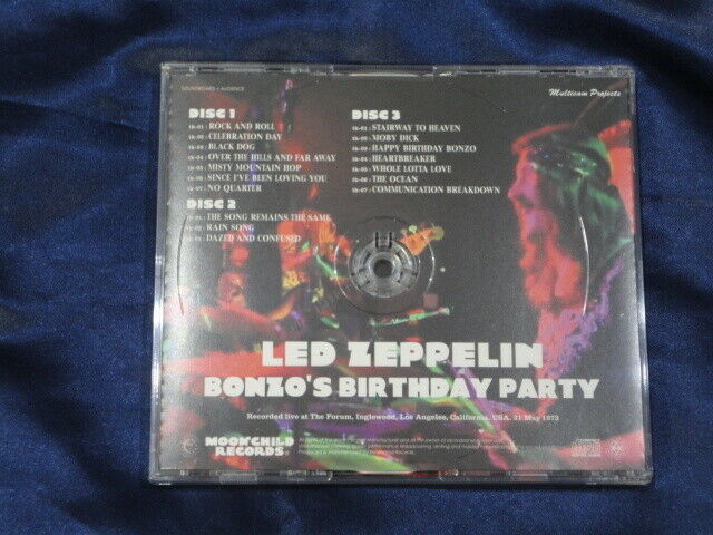 Led Zeppelin Bonzo's Birthday Party 3CD 17 Tracks Moonchild Records