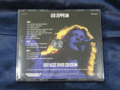 Led Zeppelin Led Faces Over Coliseum 1975 3CD Moonchild Soundboard