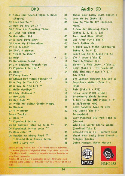 The Beatles At Abbey Road 1983 TMOQ Gazette 1CD 1DVD 61 Tacks HMC