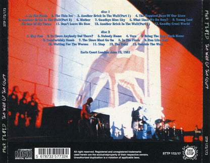 Pink Floyd The Wall Of The Court 2CD London June 15th 1981