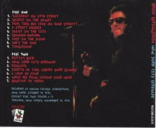 Bruce Springsteen New York City Serenade 1974 2CD