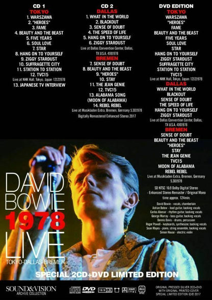 David Bowie / 1978 Live + Can You Hear Me? Sound & Vision Archive 2Set (4CD+2DVD)