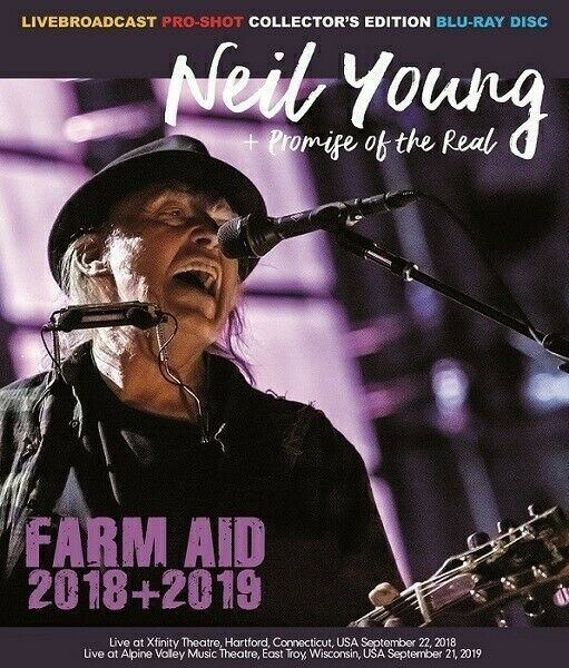 Neil Young Promise of The Real FARM AID 2018 + 2019 Blu-ray 1 Disc Case Set