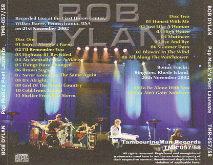 Bob Dylan Pennsylvania 2002 Vienna 1997 August Newport Folk Festival 8 CDs Set