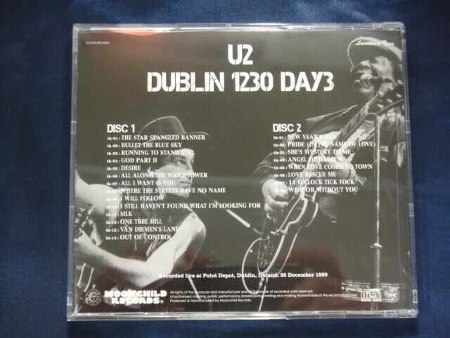 U2 / Dublin 1230 Day3 Lovetown Tour 1989 2CD Moonchild Records