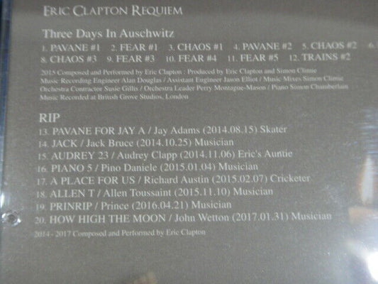 Eric Clapton Requiem 1CD 20 Tracks Mid Valley Three Days In Auschwitz Rip