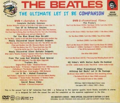 The Beatles The Ultimate Let It Be Companion HMC TMOQ SPECIAL COLLECTOR'S EDITION 2 DVD