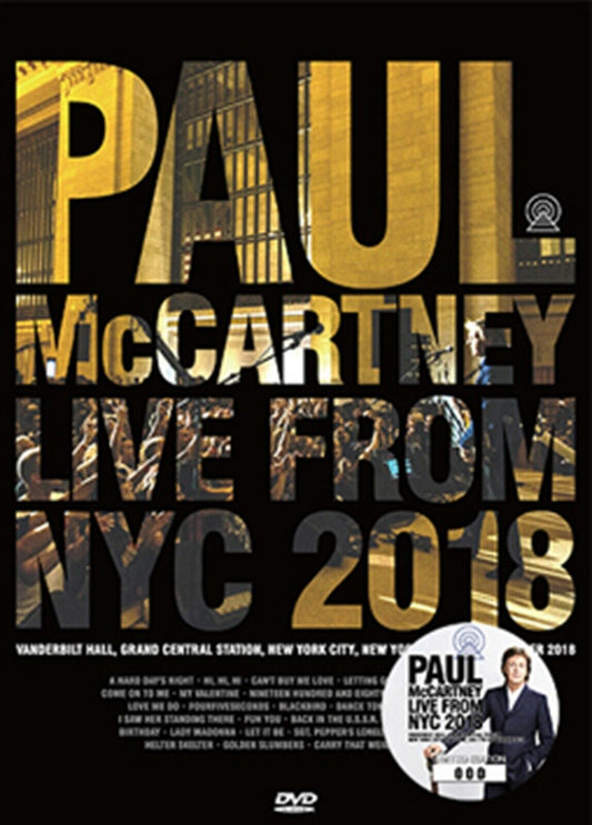 Paul McCartney Live From 2018 September 7 DVD 1 Disc 28 Tracks Rock Music F/S