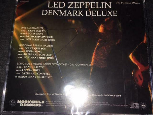 Led Zeppelin Denmark Deluxe 1969 1CD 12 Tracks Moonchild Records