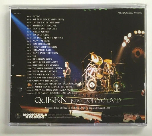 Queen 1979 Tokyo DVD The Definitive Version 1CD Moonchild Records