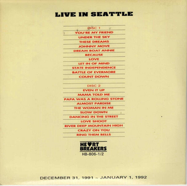 Love Mongers A Happy New Year Live In Seattle 1991-1992 CD 2 Discs Set Music F/S