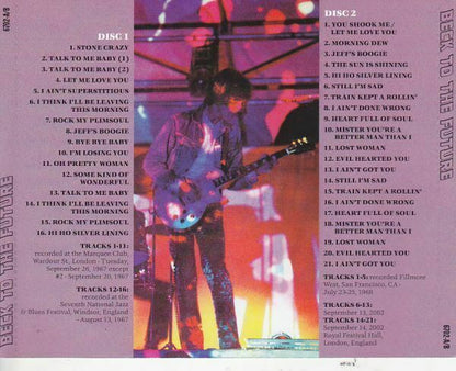 Jeff Beck Japan Tour 2014 Beck to the Future 1967 Guitarcycle CD 6 Discs Set