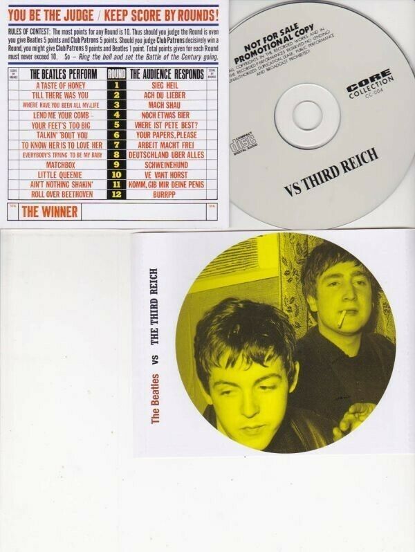 The Beatles Vs The Third Reich CD 1 Disc 20 Tracks Music Rock Pops Japan F/S