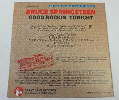 Bruce Springsteen Good Rockin' Tonight Live CD 1 Discs 5 Tracks Music Rock F/S