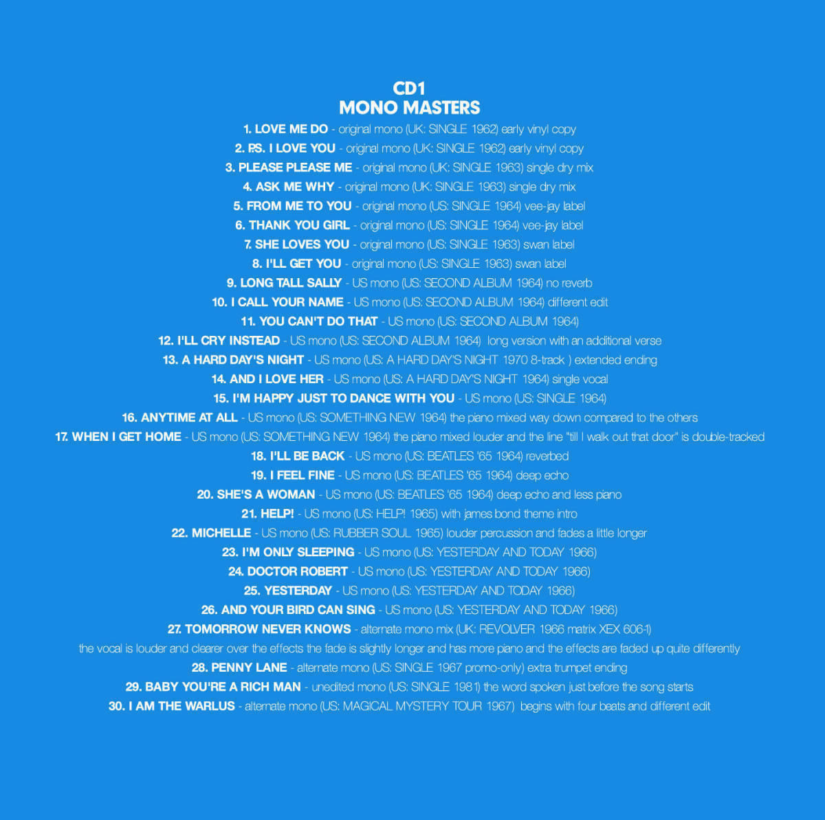 The Beatles The Rarities Collection 1 & 2 Original Analog Masters CD 4 Discs Set