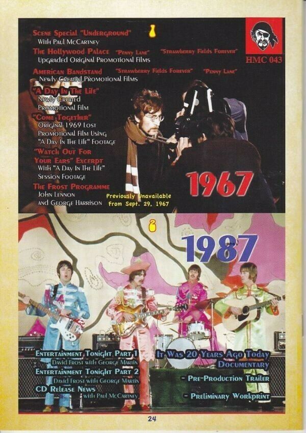 The Beatles 1976 The SGT. Pepper Commemorative Issue TMOQ Gazette 2DVD Booklet