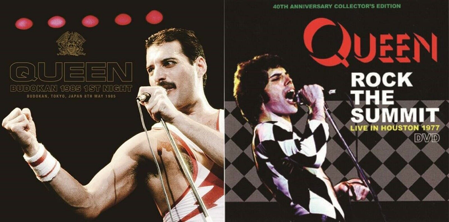 QUEEN ROCK THE SUMMIT HOUSTON 1977 BUDOKAN 1985 1ST NIGHT 2CD 1DVD Set Music F/S