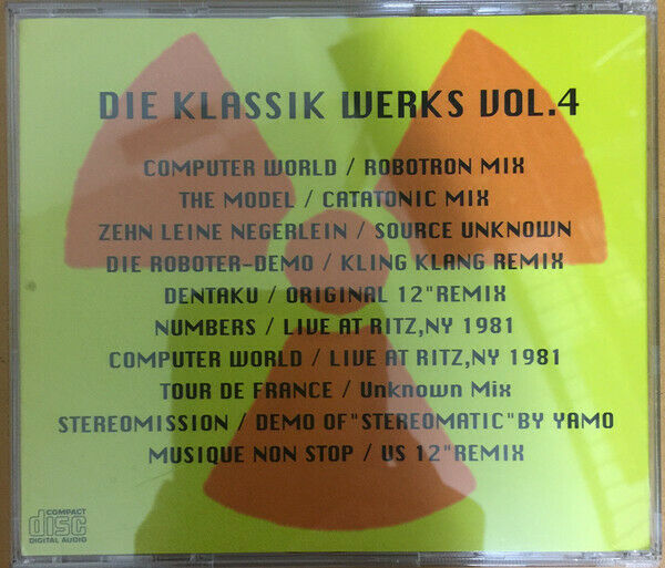 Kraftwerk Die Klassik Werks Vol.4 CD 1 Disc 10 Tracks Digital Remaster Synthpop