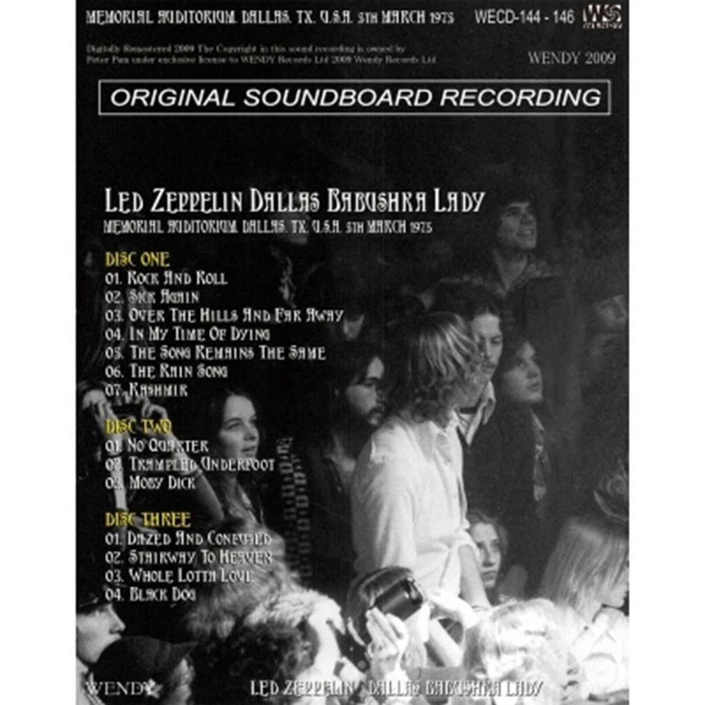 Led Zeppelin Grassy Knoll 1975 CD 6 Discs Set Wendy Music Hard Rock Japan F/S