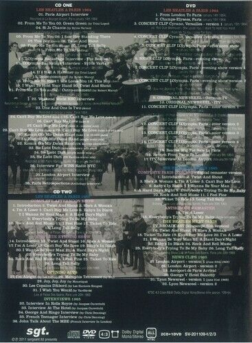 The Beatles Vive La France 1964 1965 2CD 1DVD Set SGT Label Music Pops Rock F/S