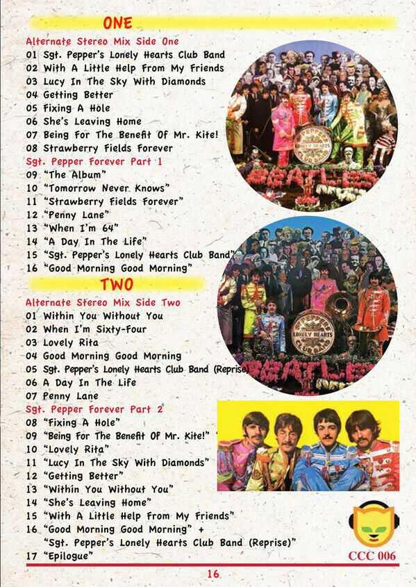 The BEATLES / BBC RADIO SPECOAL SGT.PEPPER FOREVER ALTERNATE ALBUM MIX (2CD + BOOKLET) 33 Tracks