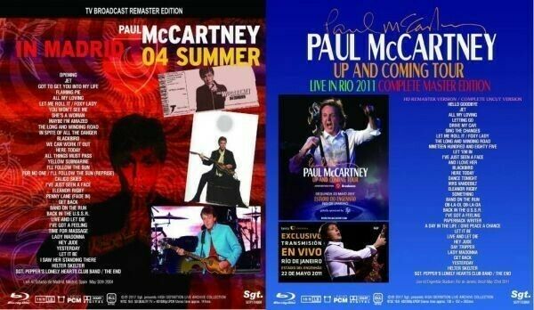 Paul McCartney 04 Summer In Madrid Live In Rio 2011 Blu-ray 2 Set 2BDR