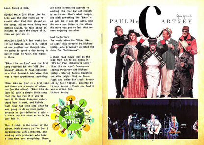 Paul McCartney Off The Ground Rarities & More 2015 2CD Booklet