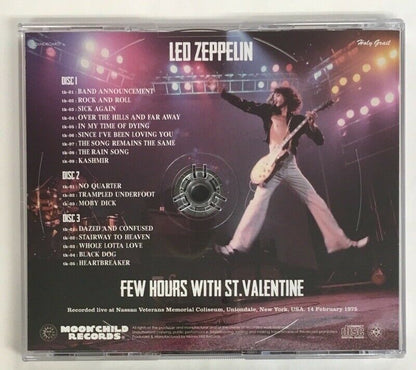 Led Zeppelin Few Hours With St. Valentine 3CD 1975 Soundboard Moonchild