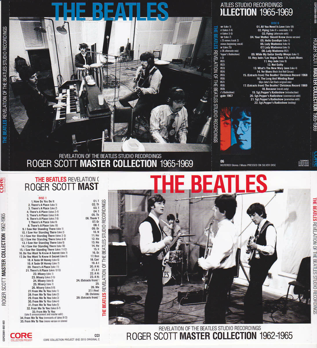 The Beatles Roger Scott Master Collection CD 6 Discs Set 1962 - 1969 No Case F/S