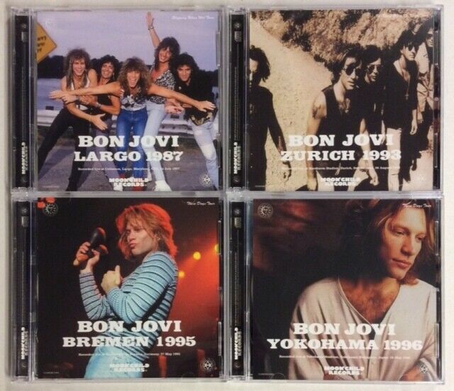 Bon Jovi Largo 1987 Zurich 1993 Bremen 1995 Yokohama 1996 CD 8 Discs Set Music