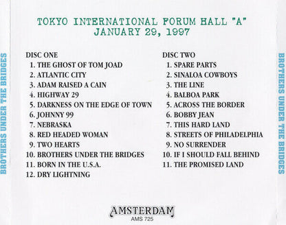 Bruce Springsteen Brothers Under The Bridges 1997 CD 2 Discs 23 Tracks Music F/S