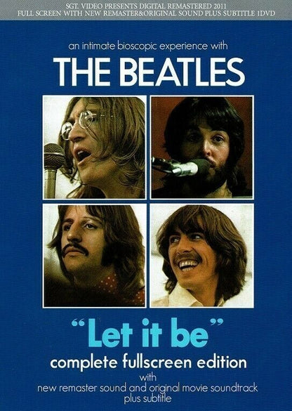 The Beatles Let It Be Complete Fullscreen Edition DVD 1 Disc 41 Tracks Music F/S
