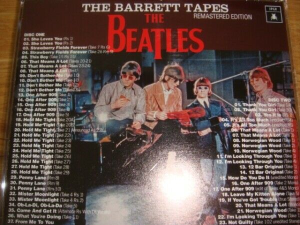 The Beatles The Barrett Tapes Remastered Edition CD 2 Discs Case Set Music Rock