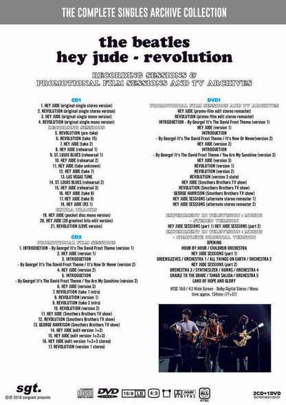 The Beatles Hey Jude Revolution 50th Anniversary Edition The Complete Singles Archive 2CD 1DVD