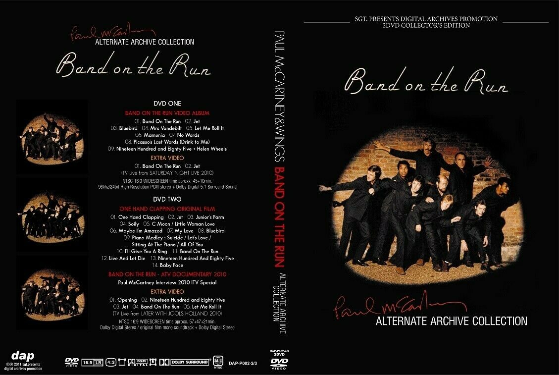 Paul McCartney Band On The Run Alternate Archive Collection 2DVD 30 Tracks F/S