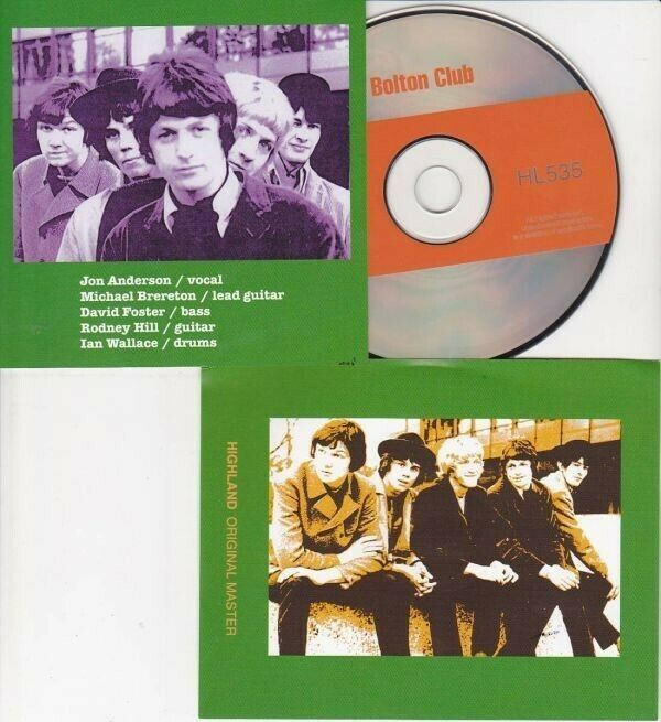 The Warriors Featuring Jon Anderson ?Bolton Club 1965 CD 1 Discs 22 Tracks F/S