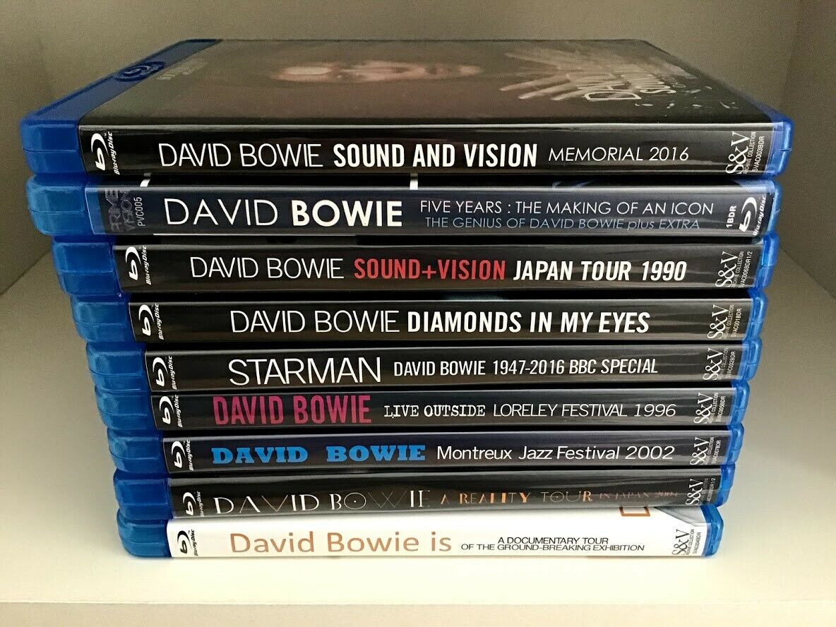 David Bowie Memorial Program Live Performances 9 Titles 11 Blu-Ray discs set