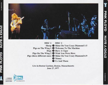 Pink Floyd Have A Cigar Live In Boston 1977 2CD
