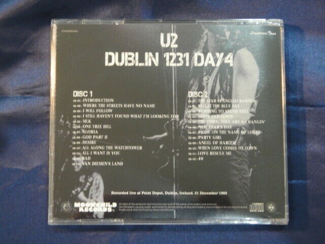 U2 / Dublin 1231 Day4 Lovetown Tour 1989 2CD Moonchild Records
