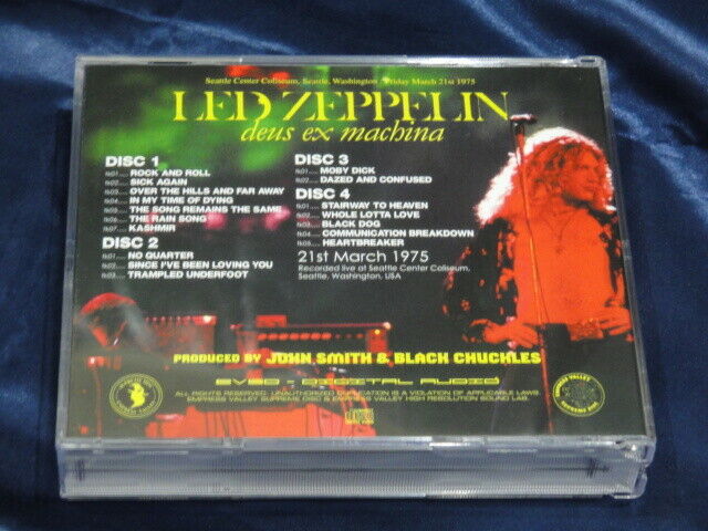 Led Zeppelin Deus Ex Machina Soundboard Jewel Case 4CD Empress Valley