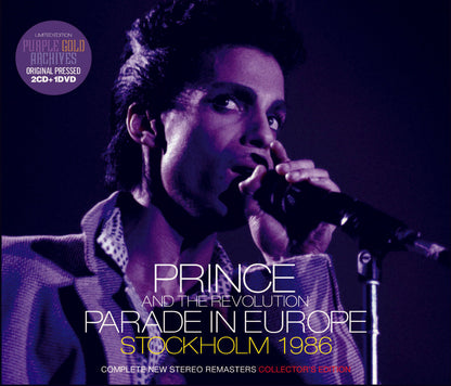 Prince Stockholm 1986 Parade In Europe Complete New Stereo Masters 2CD 1DVD