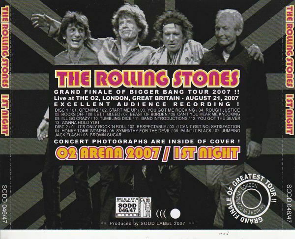 The Rolling Stones O2 Arena London Great Britain August 2007 6CD Set of 3