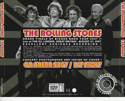 The Rolling Stones O2 Arena London Great Britain August 2007 6CD Set of 3