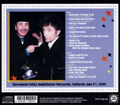 Bob Dylan Tangled Up In Marysville Sacramento California June 21 2000 CD 2 Discs