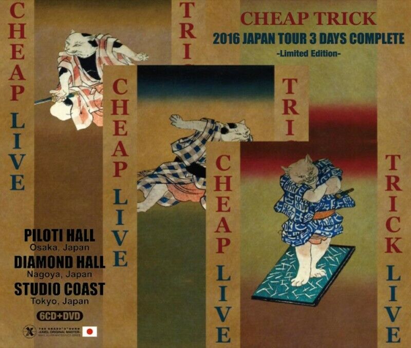 Cheap Trick 2016 Japan Tour 3 Days Complete Limited Edition 6CD 1DVD Set Music