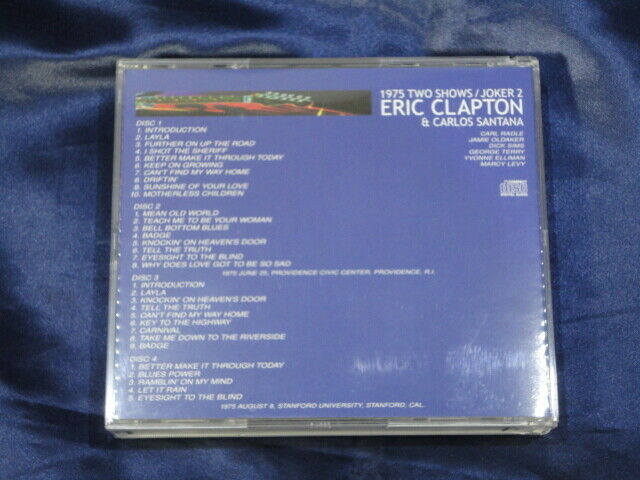 Eric Clapton & Carlos Santana Joker 2 Summer Of '75 4CD Mid Valley Rock Music