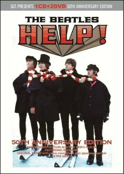 The Beatles Help! 50th Anniversary Edition 1 CD 2 DVD 3 Discs Case Set SGT.
